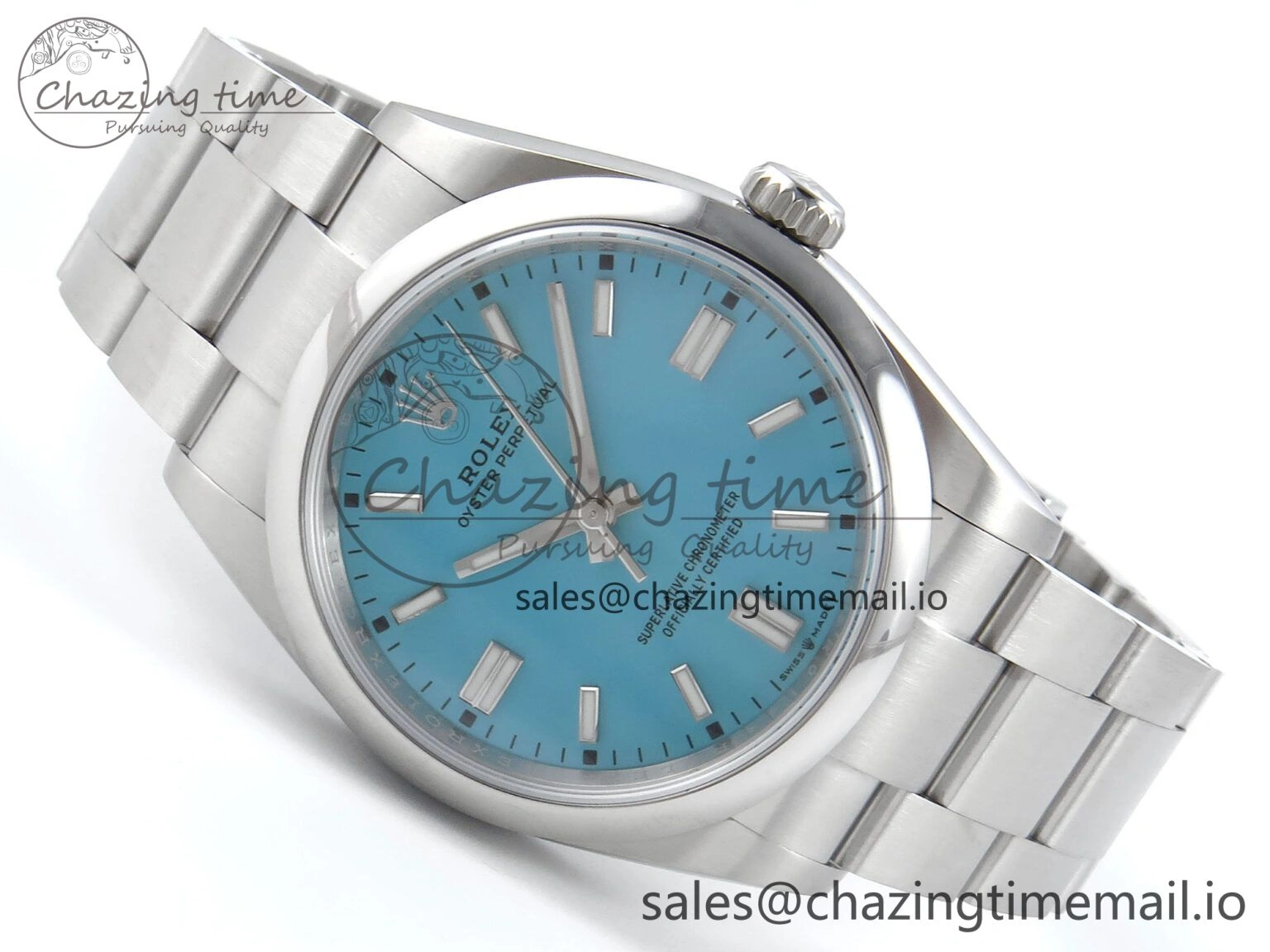 Oyster Perpetual 126000 36mm EWEF Best Edition 904L Steel Tiffany Blue Dial A3230