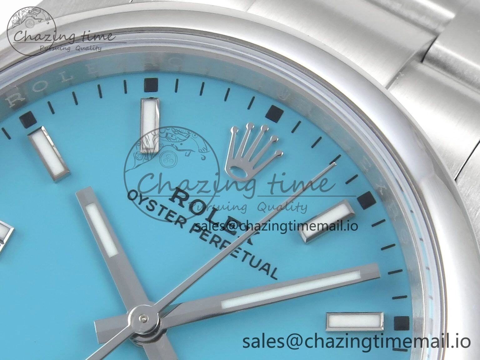 Oyster Perpetual 126000 36mm EWEF Best Edition 904L Steel Tiffany Blue Dial A3230