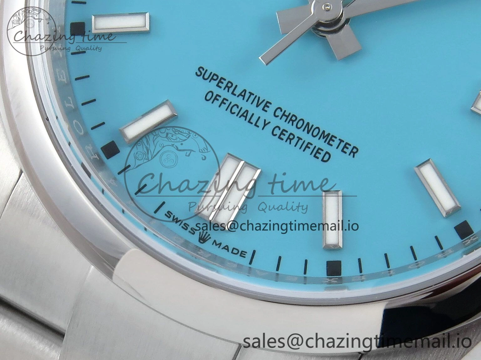Oyster Perpetual 126000 36mm EWEF Best Edition 904L Steel Tiffany Blue Dial A3230