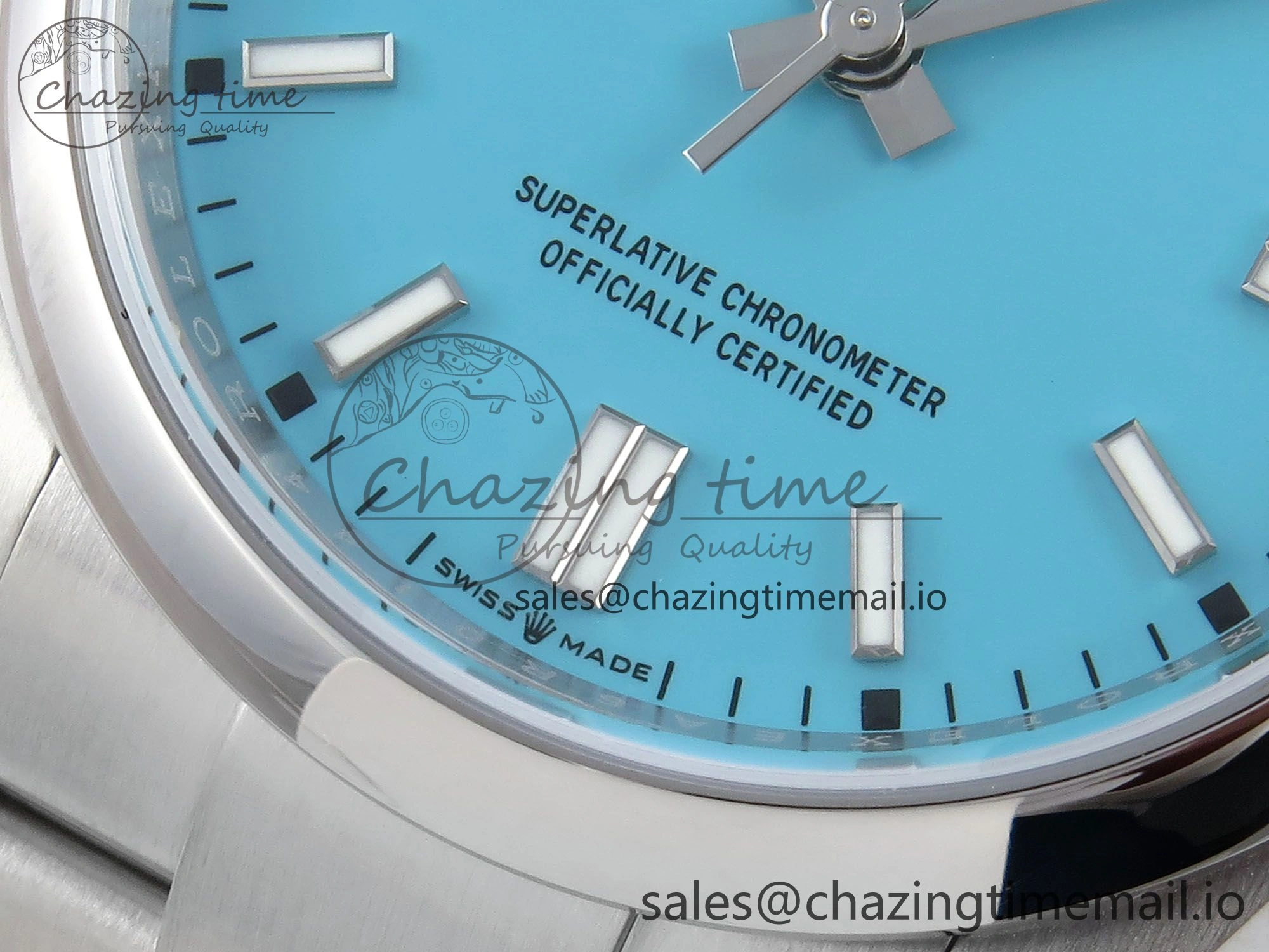 Oyster Perpetual 126000 36mm EWEF Best Edition 904L Steel Tiffany Blue Dial A3230