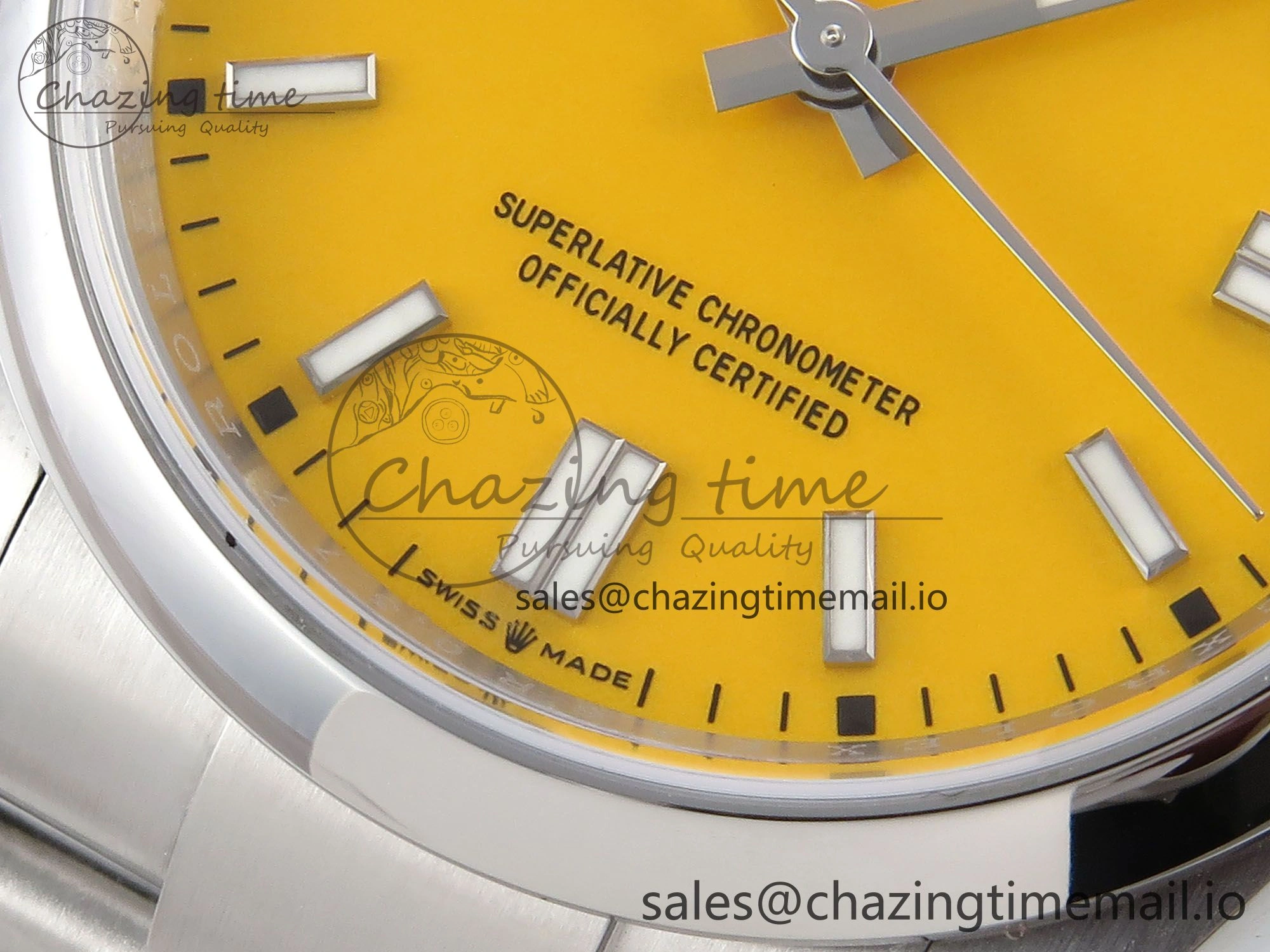 Oyster Perpetual 126000 36mm EWEF Best Edition 904L Steel Yellow Dial A3230