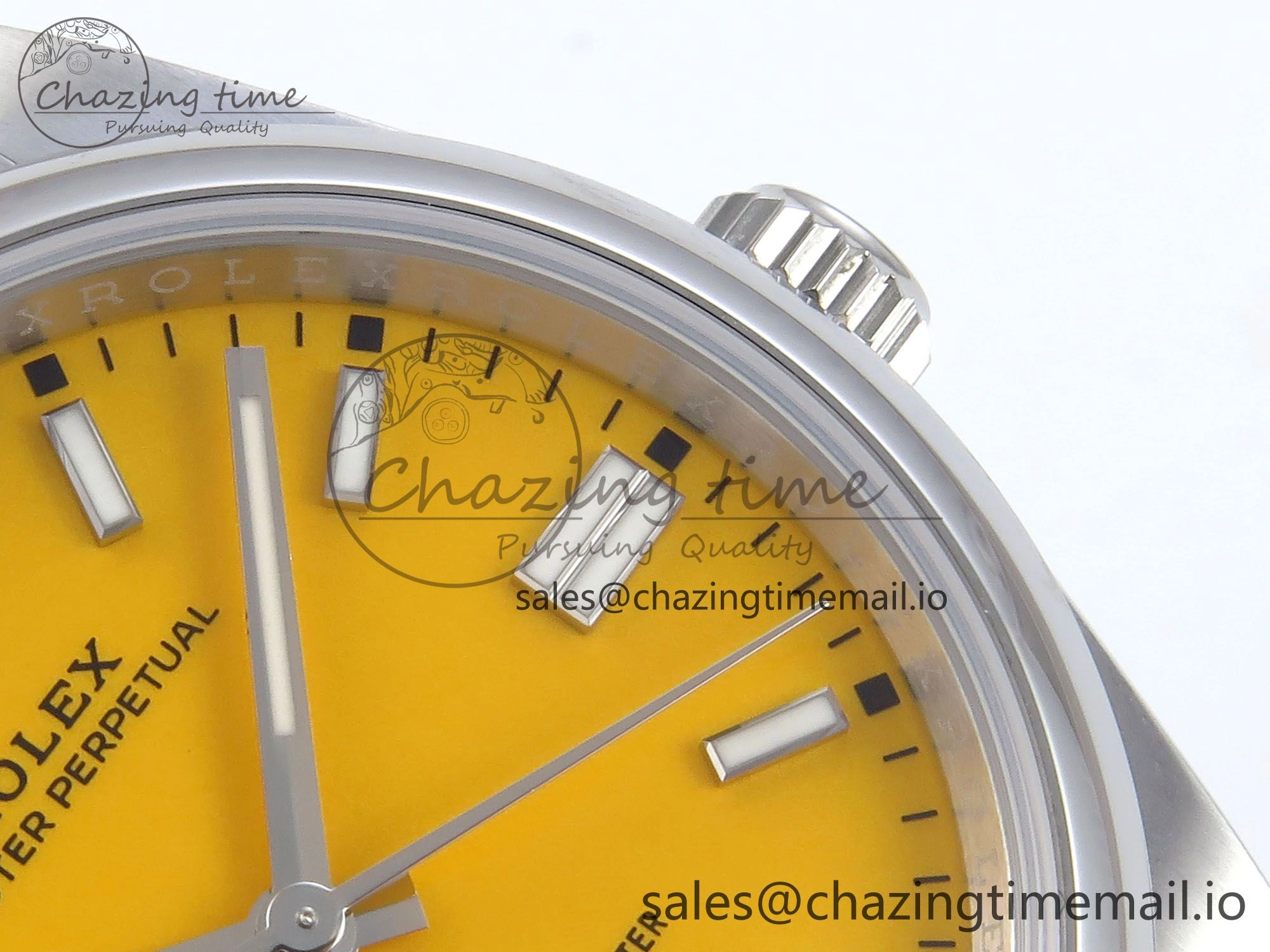 Oyster Perpetual 126000 36mm EWEF Best Edition 904L Steel Yellow Dial A3230