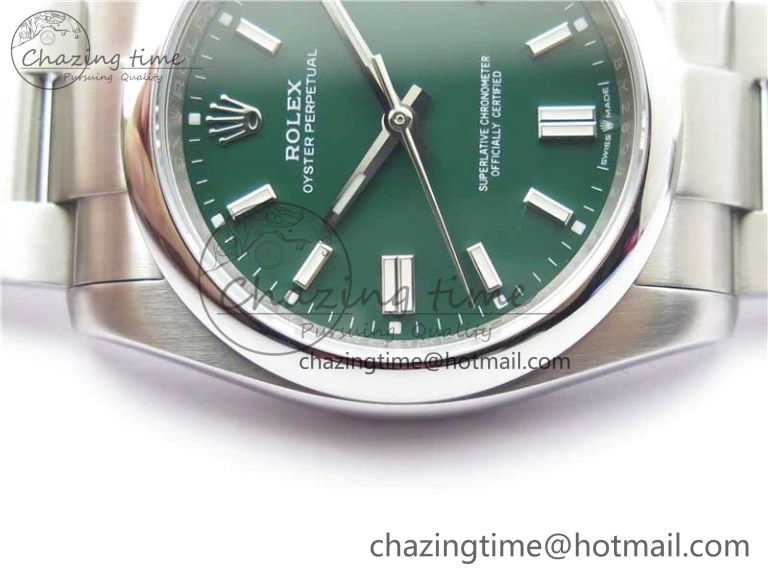 Oyster Perpetual 126000 36mm KRF 1:1 Best Edition 904L Steel Green Dial A2824