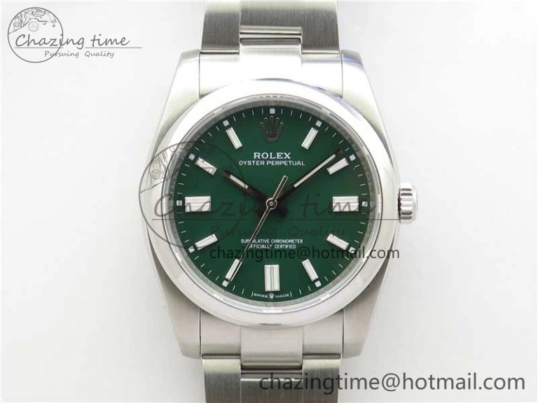 Oyster Perpetual 126000 36mm KRF 1:1 Best Edition 904L Steel Green Dial A2824