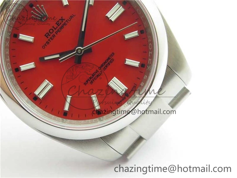 Oyster Perpetual 126000 36mm KRF 1:1 Best Edition 904L Steel Red Dial A2824