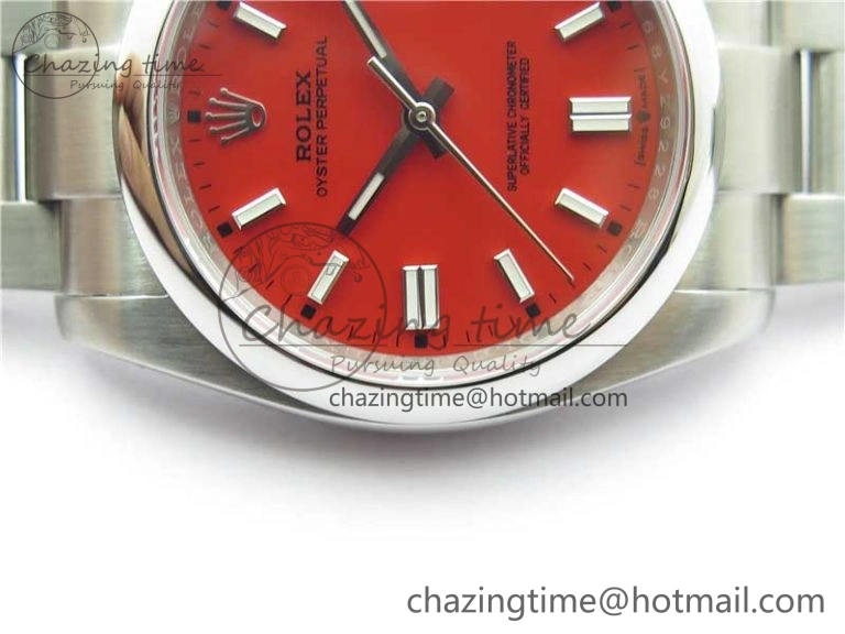 Oyster Perpetual 126000 36mm KRF 1:1 Best Edition 904L Steel Red Dial A2824
