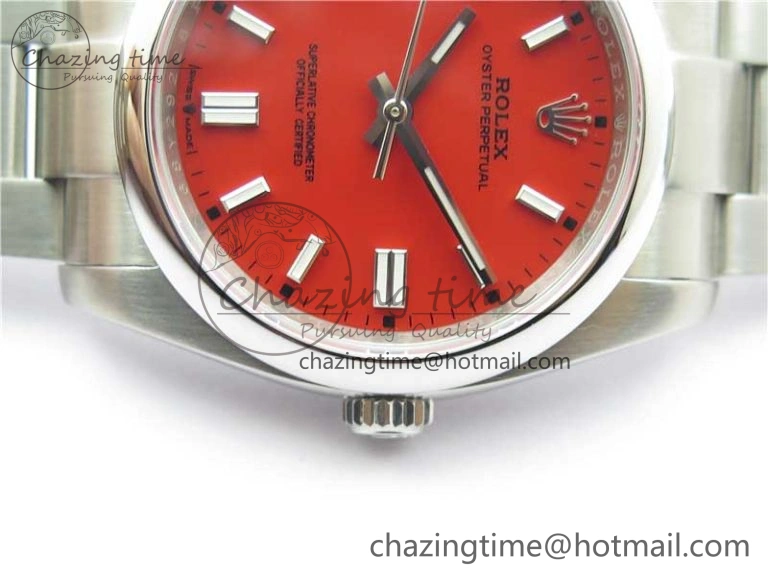 Oyster Perpetual 126000 36mm KRF 1:1 Best Edition 904L Steel Red Dial A2824