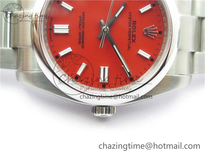 Oyster Perpetual 126000 36mm KRF 1:1 Best Edition 904L Steel Red Dial A2824