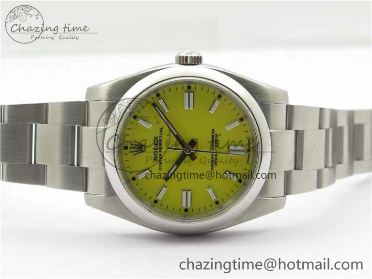Oyster Perpetual 126000 36mm KRF 1:1 Best Edition 904L Steel Yellow Dial A2824