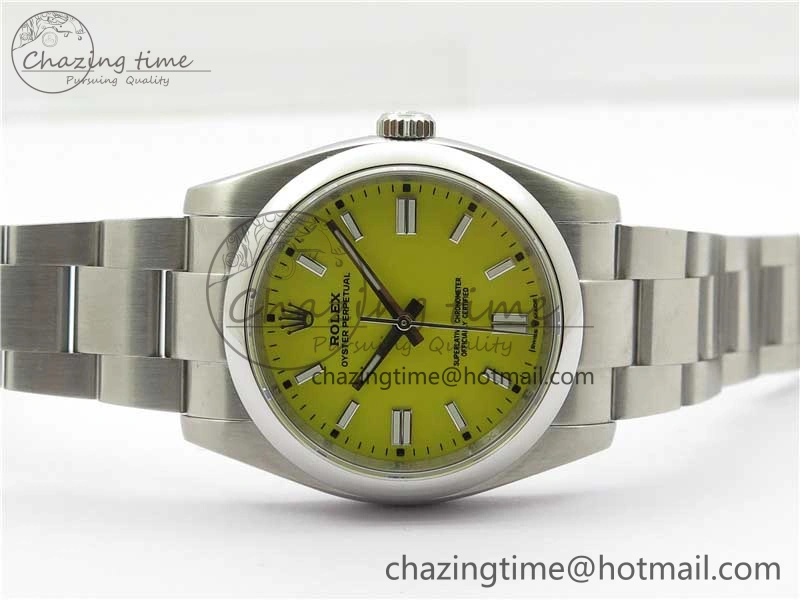 Oyster Perpetual 126000 36mm KRF 1:1 Best Edition 904L Steel Yellow Dial A2824