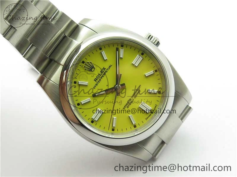Oyster Perpetual 126000 36mm KRF 1:1 Best Edition 904L Steel Yellow Dial A2824