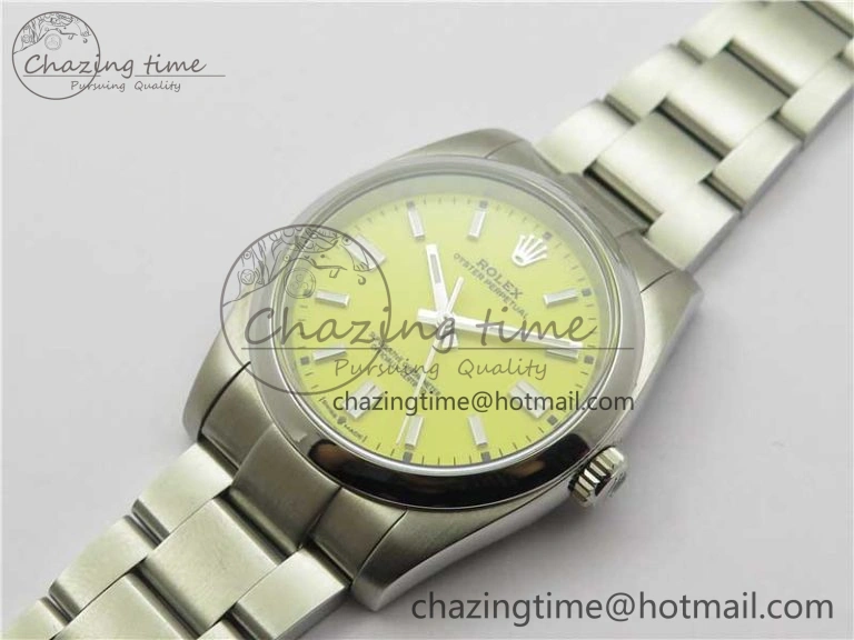 Oyster Perpetual 126000 36mm KRF 1:1 Best Edition 904L Steel Yellow Dial A2824