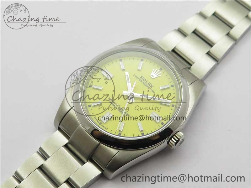 Oyster Perpetual 126000 36mm KRF 1:1 Best Edition 904L Steel Yellow Dial A2824