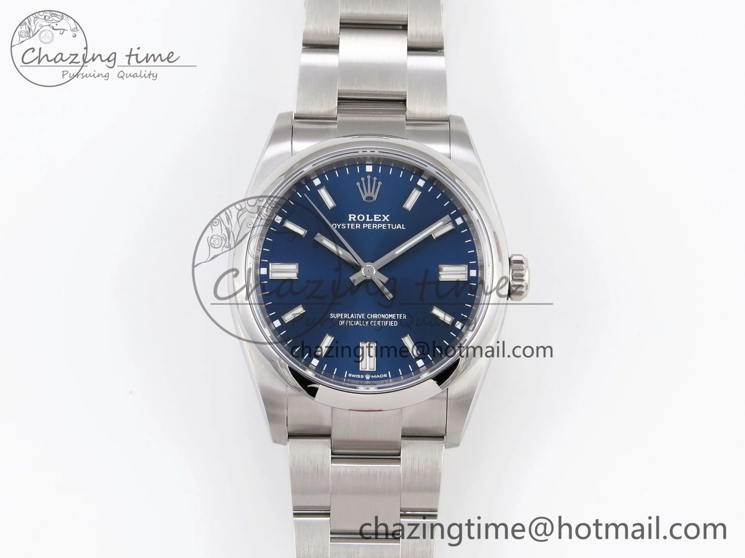 Oyster Perpetual 126000 36mm VSF 1:1 Best Edition 904L Steel Blue Dial VS3235