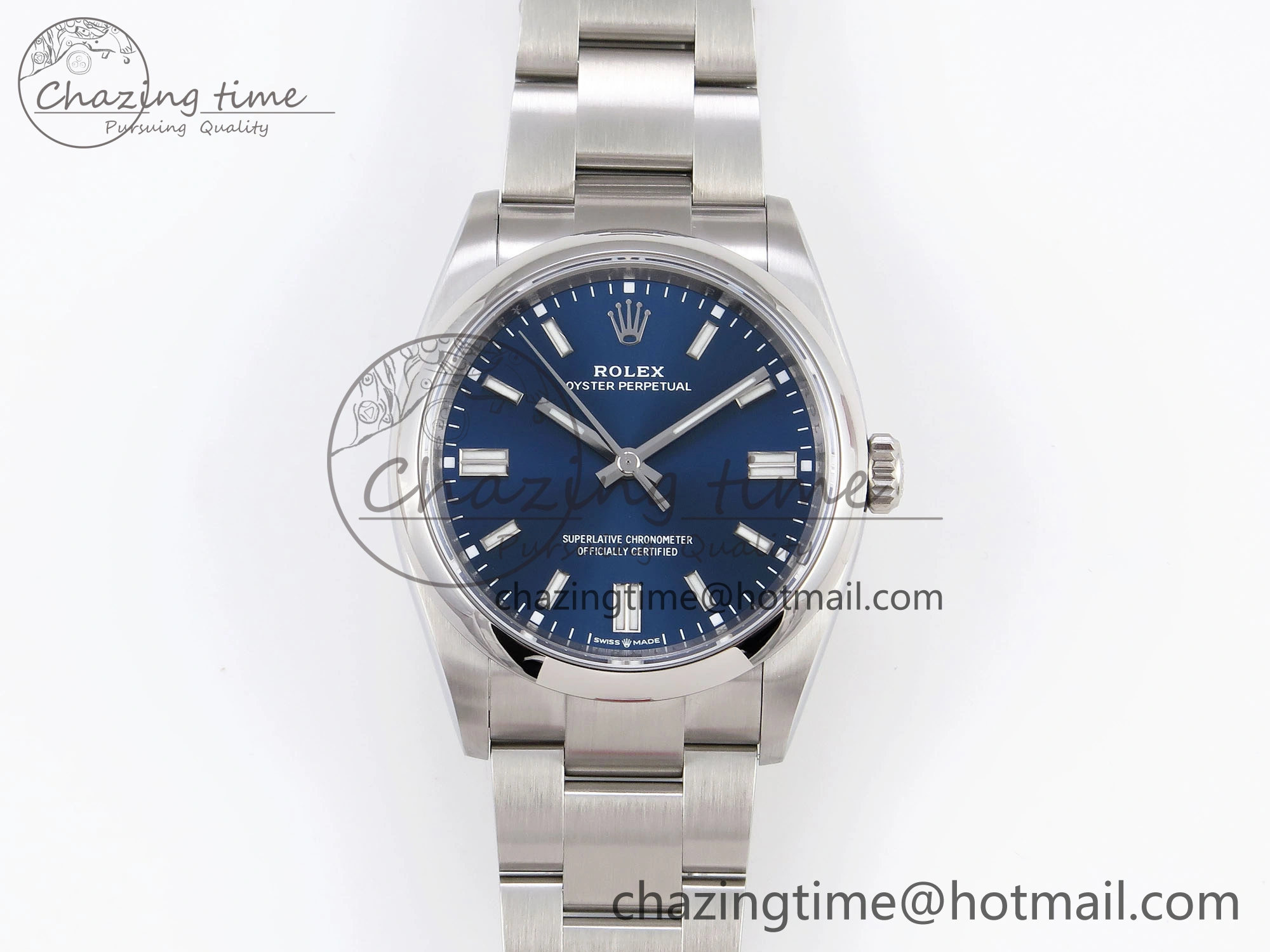 Oyster Perpetual 126000 36mm VSF 1:1 Best Edition 904L Steel Blue Dial VS3235