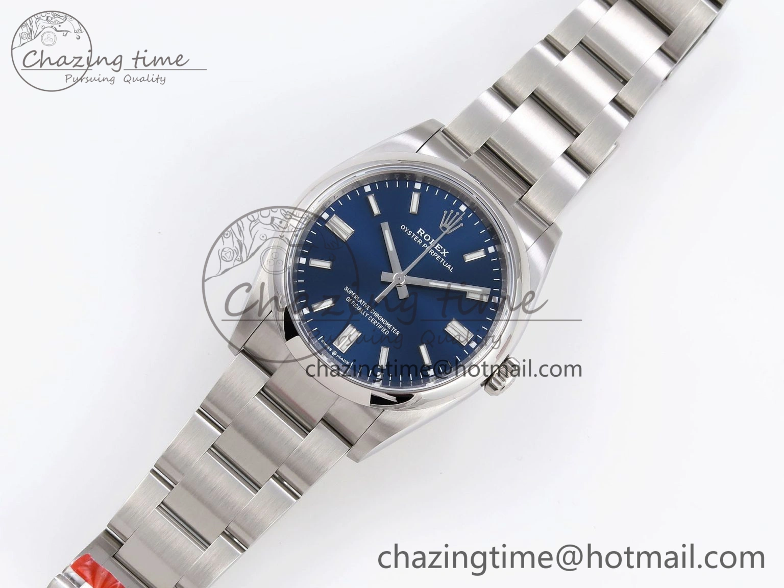 Oyster Perpetual 126000 36mm VSF 1:1 Best Edition 904L Steel Blue Dial VS3235