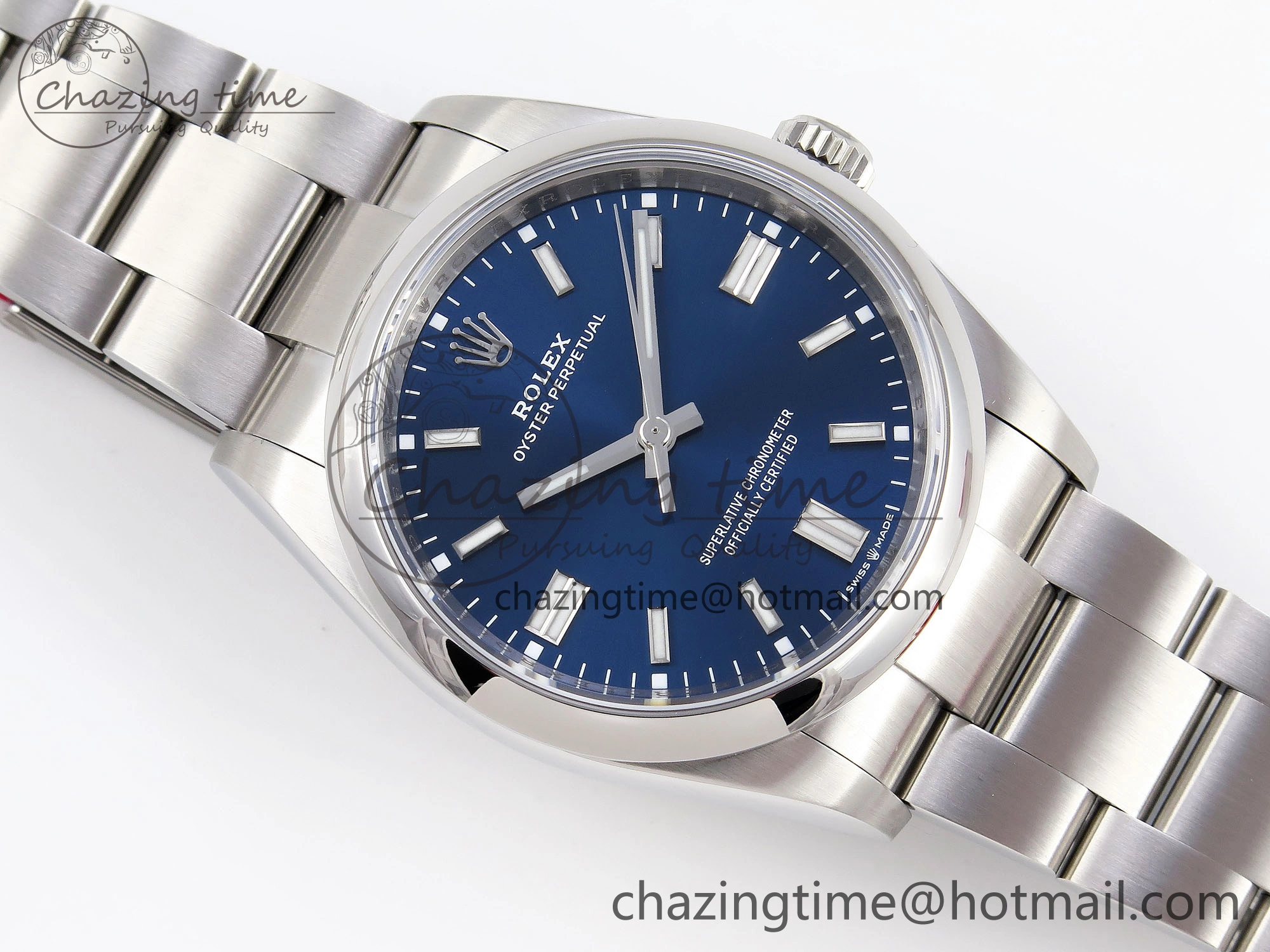 Oyster Perpetual 126000 36mm VSF 1:1 Best Edition 904L Steel Blue Dial VS3235