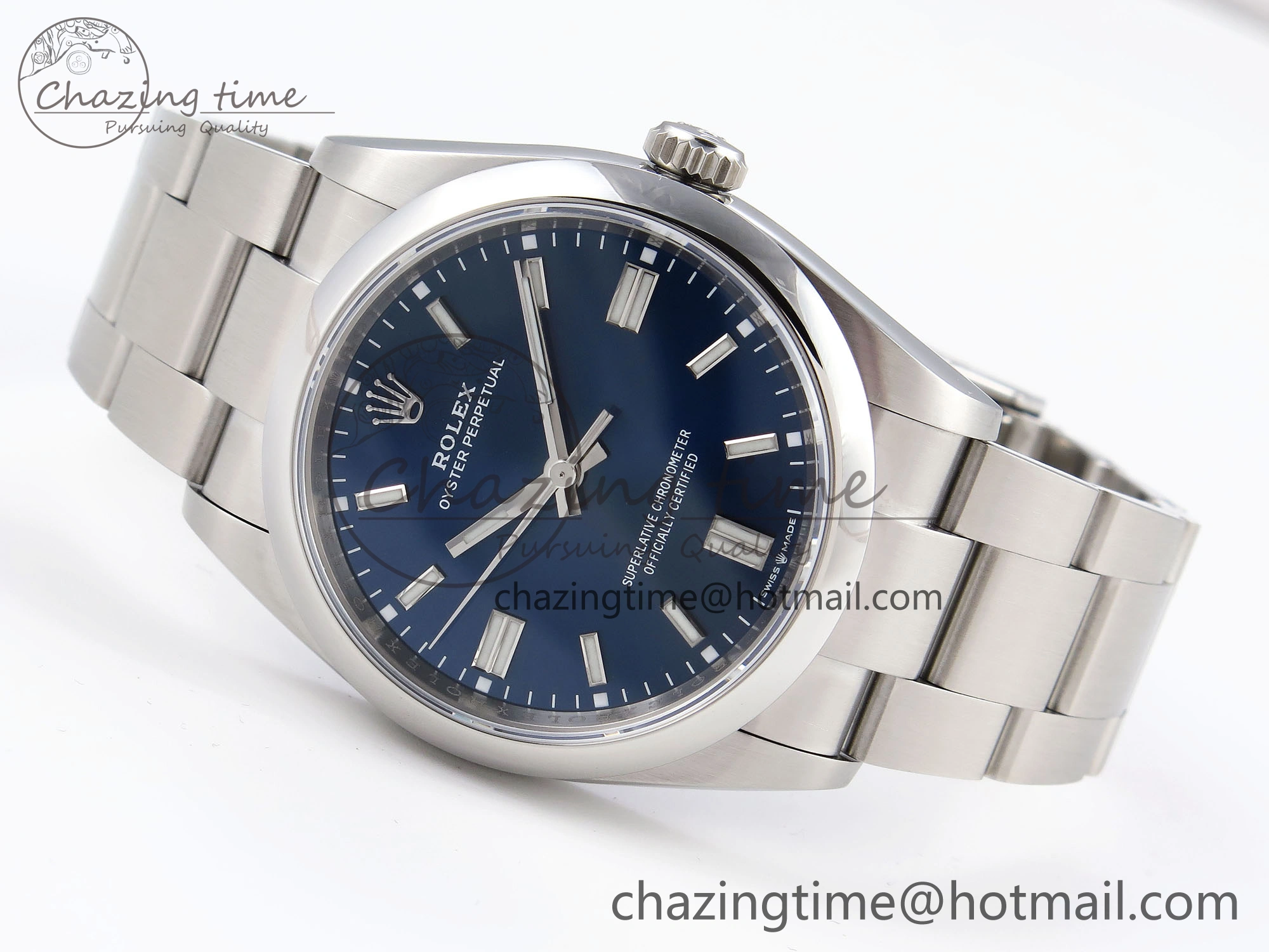 Oyster Perpetual 126000 36mm VSF 1:1 Best Edition 904L Steel Blue Dial VS3235