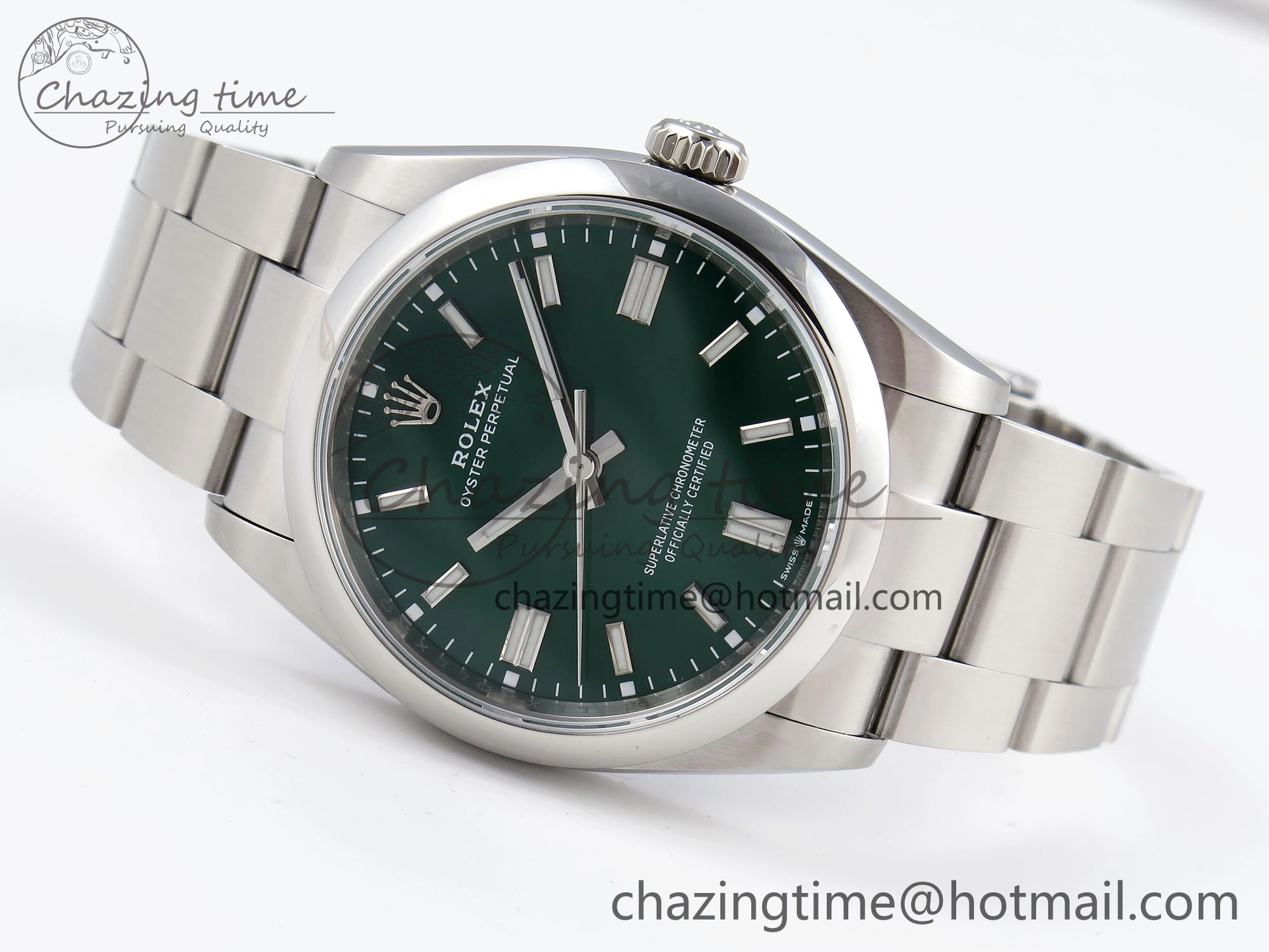 Oyster Perpetual 126000 36mm VSF 1:1 Best Edition 904L Steel Green Dial VS3235