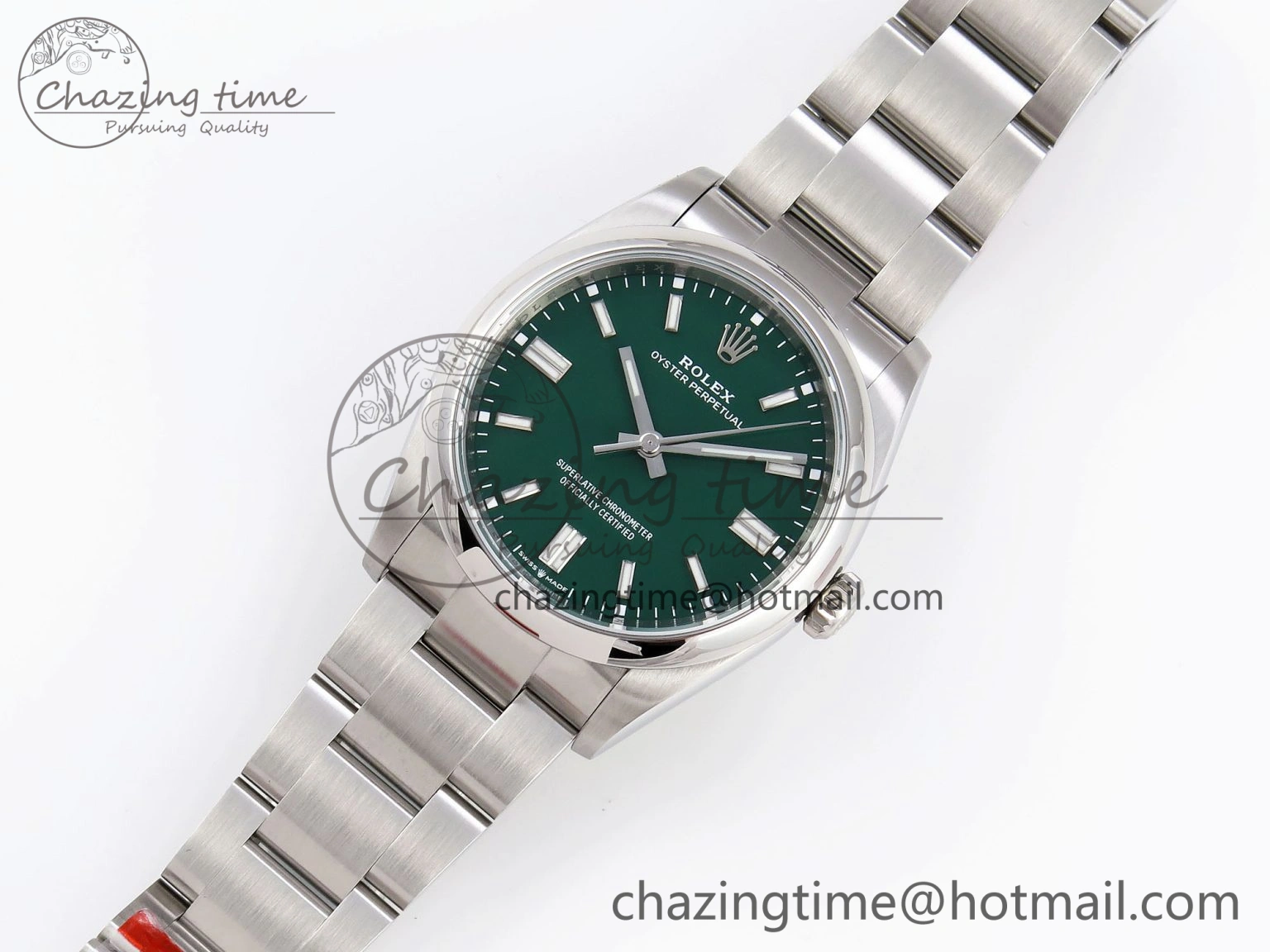 Oyster Perpetual 126000 36mm VSF 1:1 Best Edition 904L Steel Green Dial VS3235