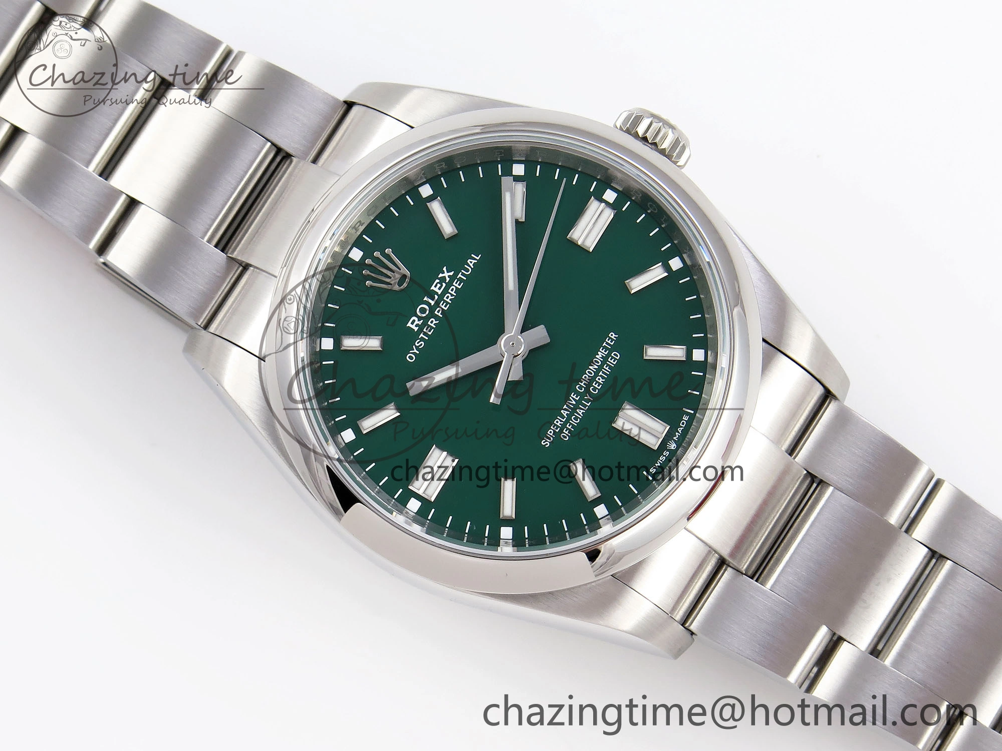 Oyster Perpetual 126000 36mm VSF 1:1 Best Edition 904L Steel Green Dial VS3235