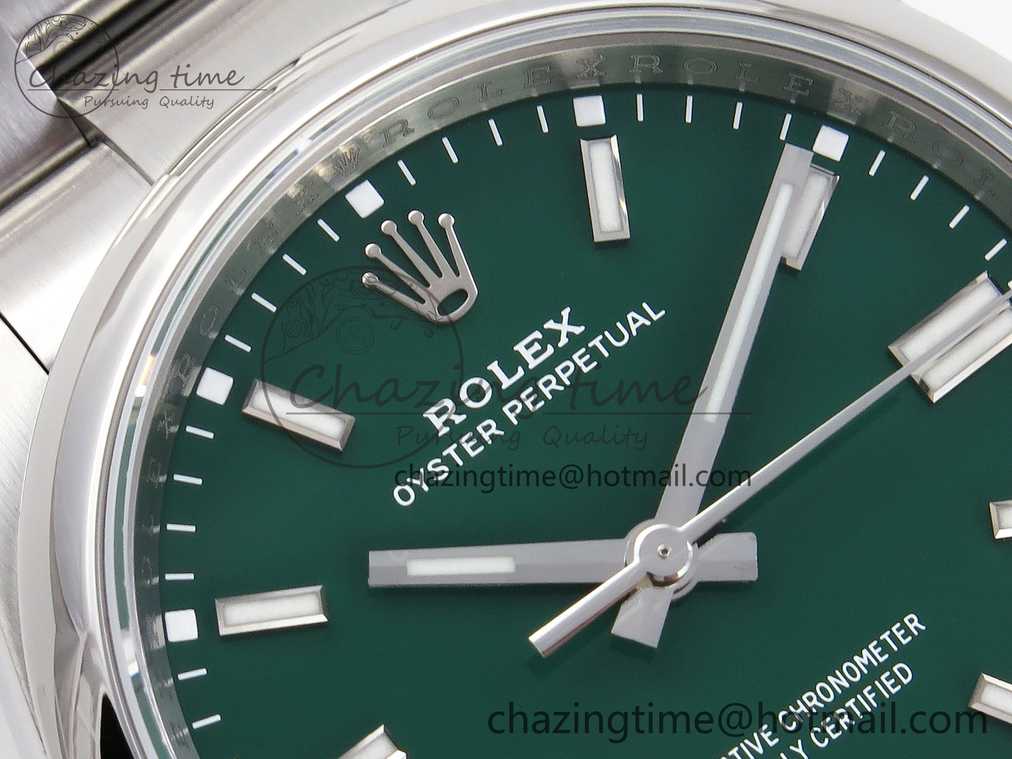 Oyster Perpetual 126000 36mm VSF 1:1 Best Edition 904L Steel Green Dial VS3235