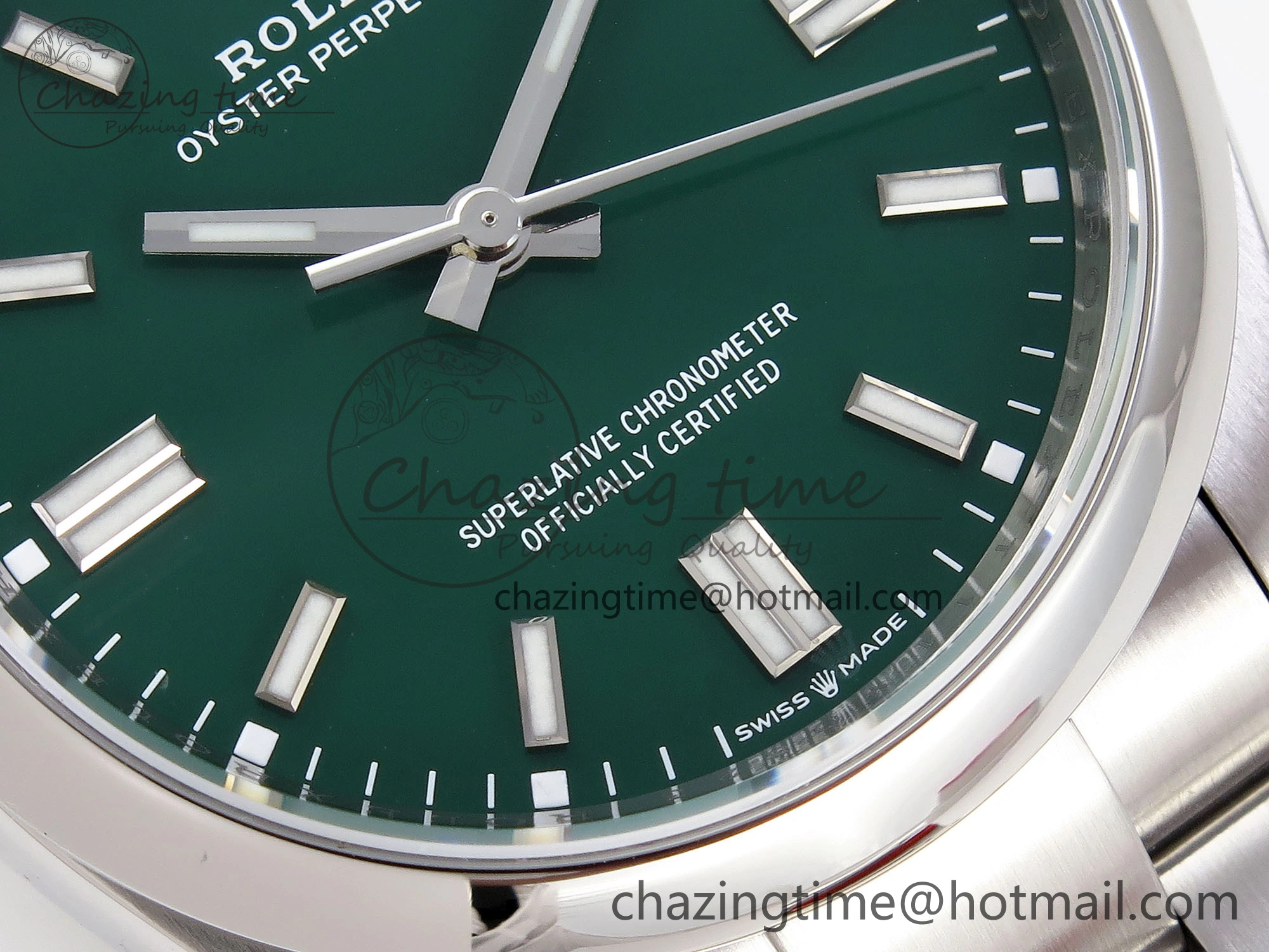 Oyster Perpetual 126000 36mm VSF 1:1 Best Edition 904L Steel Green Dial VS3235