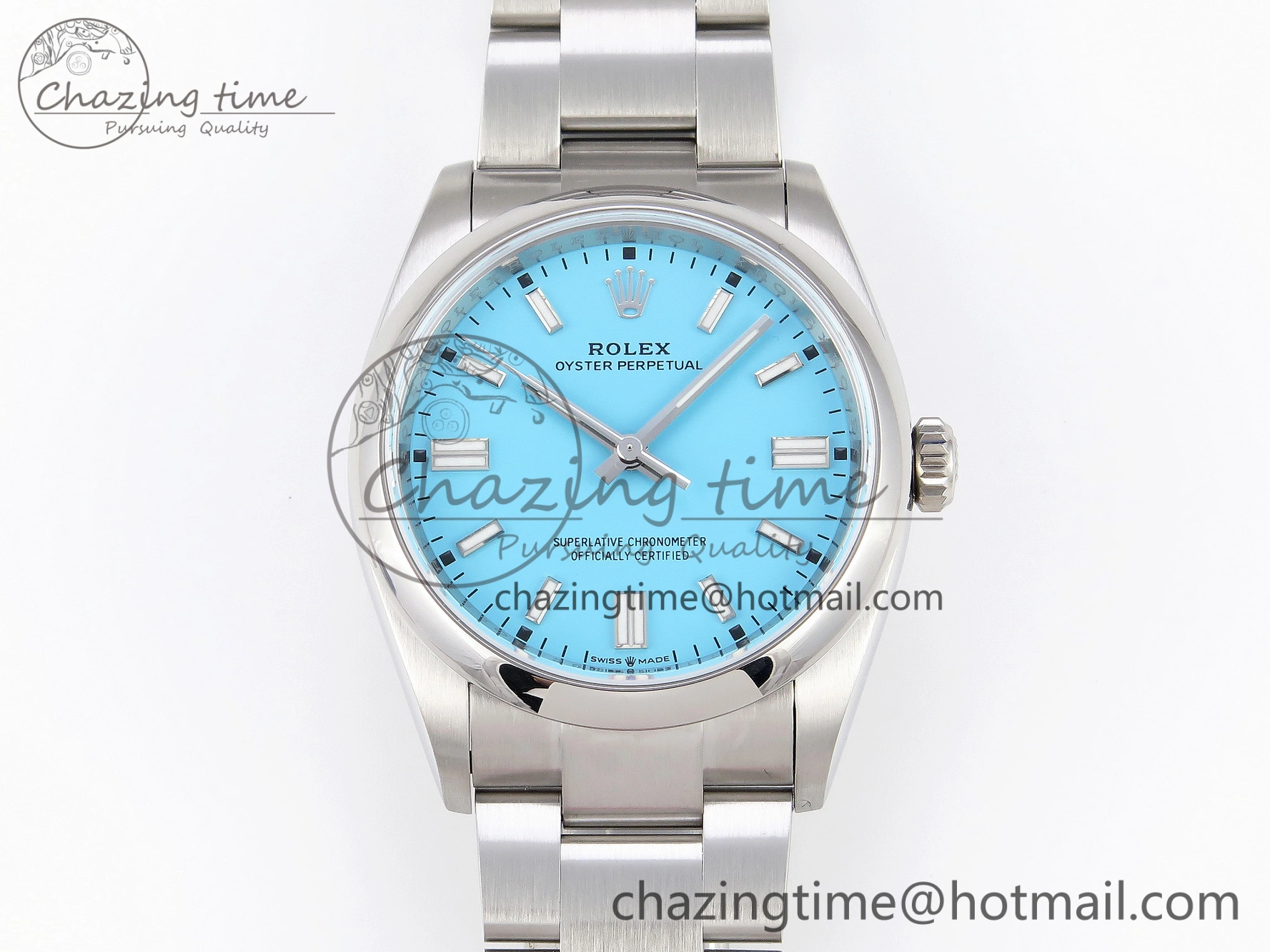 Oyster Perpetual 126000 36mm VSF 1:1 Best Edition 904L Steel Tiffany Blue Dial VS3235