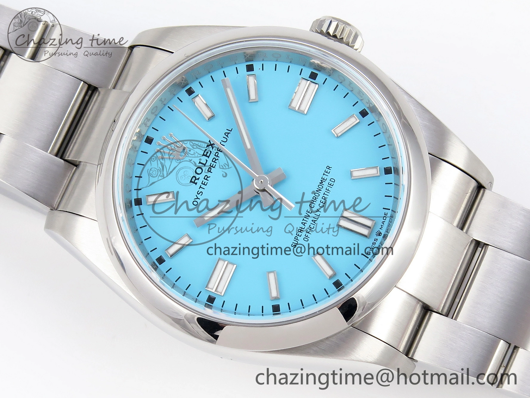 Oyster Perpetual 126000 36mm VSF 1:1 Best Edition 904L Steel Tiffany Blue Dial VS3235