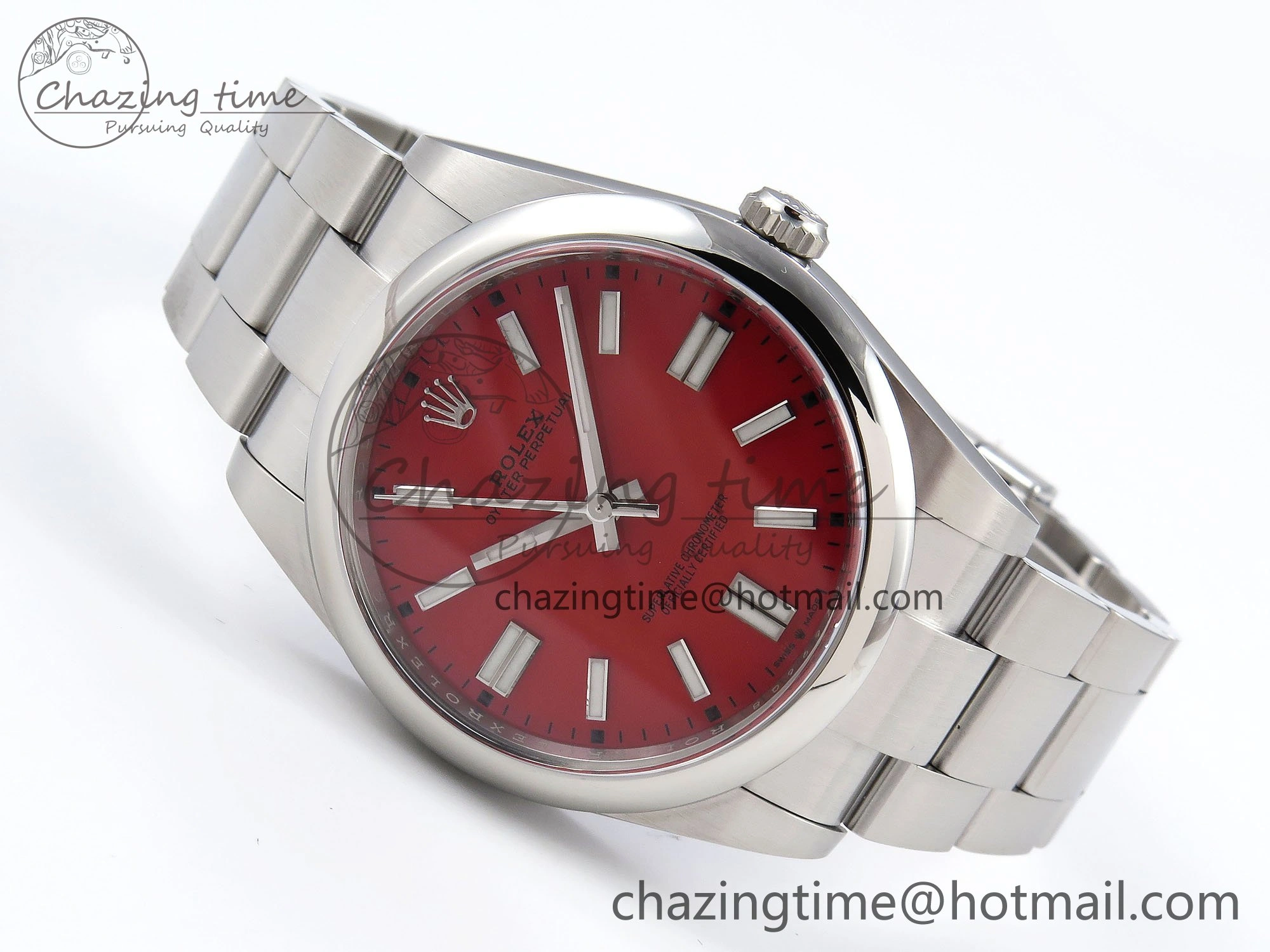 Oyster Perpetual 126000 41mm Clean 1:1 Best Edition 904L Steel Red Dial VR3230