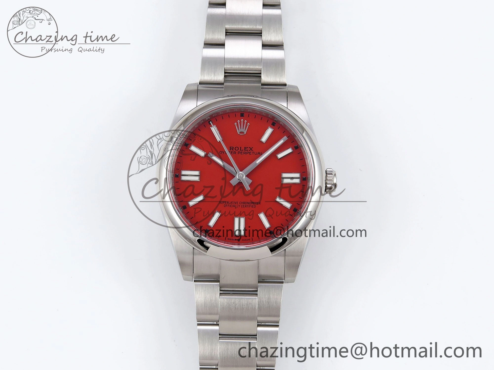 Oyster Perpetual 126000 41mm Clean 1:1 Best Edition 904L Steel Red Dial VR3230