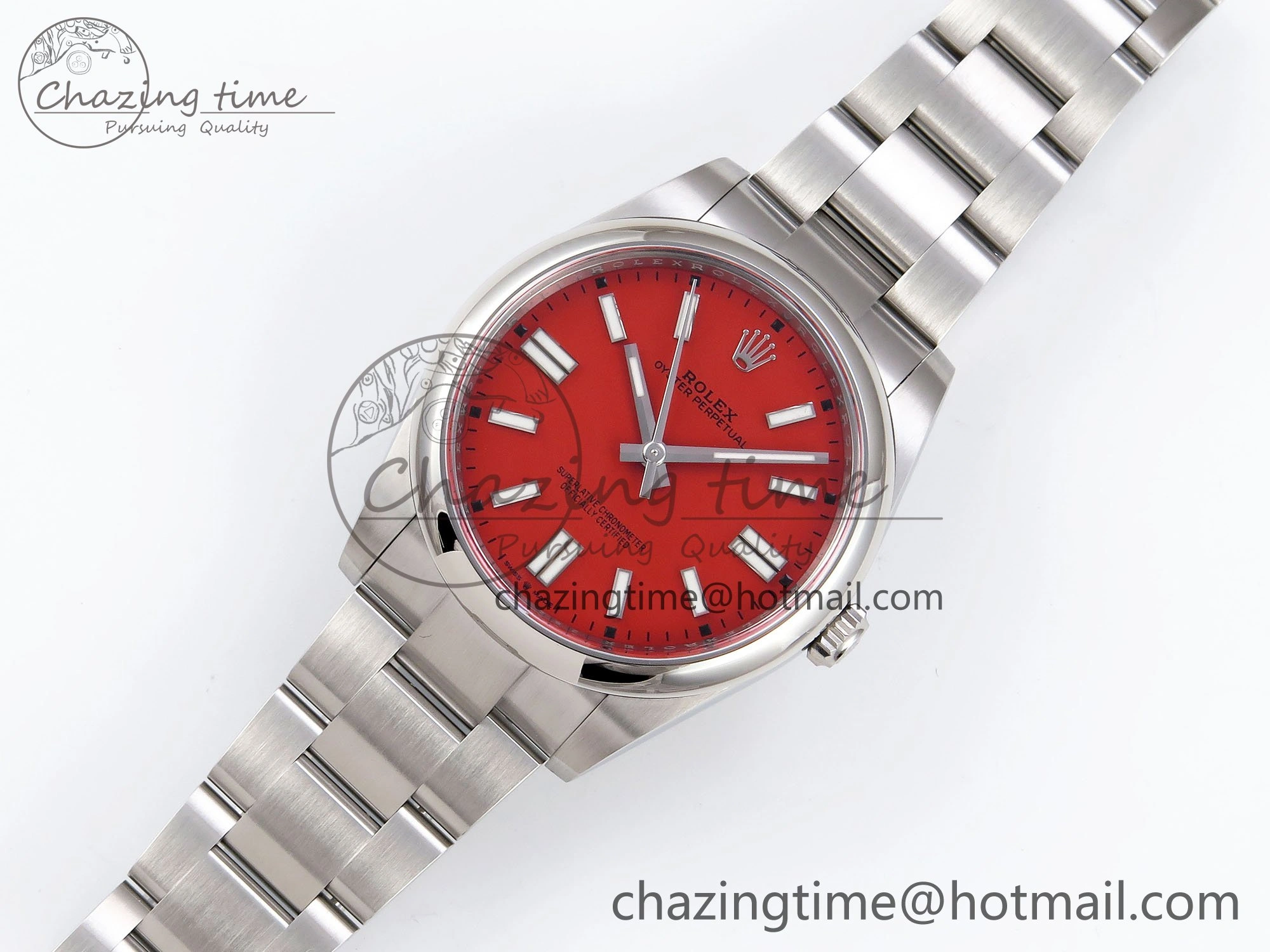 Oyster Perpetual 126000 41mm Clean 1:1 Best Edition 904L Steel Red Dial VR3230