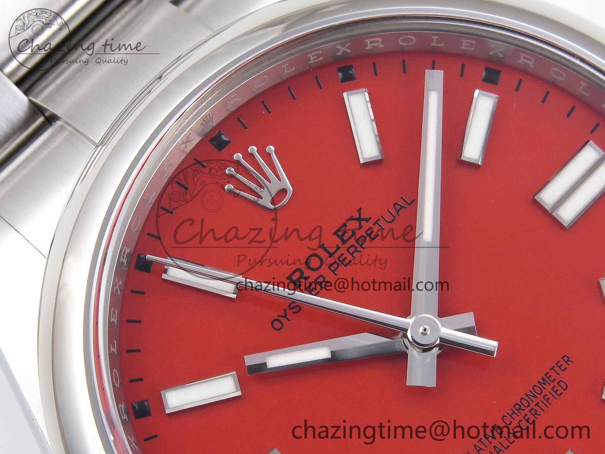 Oyster Perpetual 126000 41mm Clean 1:1 Best Edition 904L Steel Red Dial VR3230
