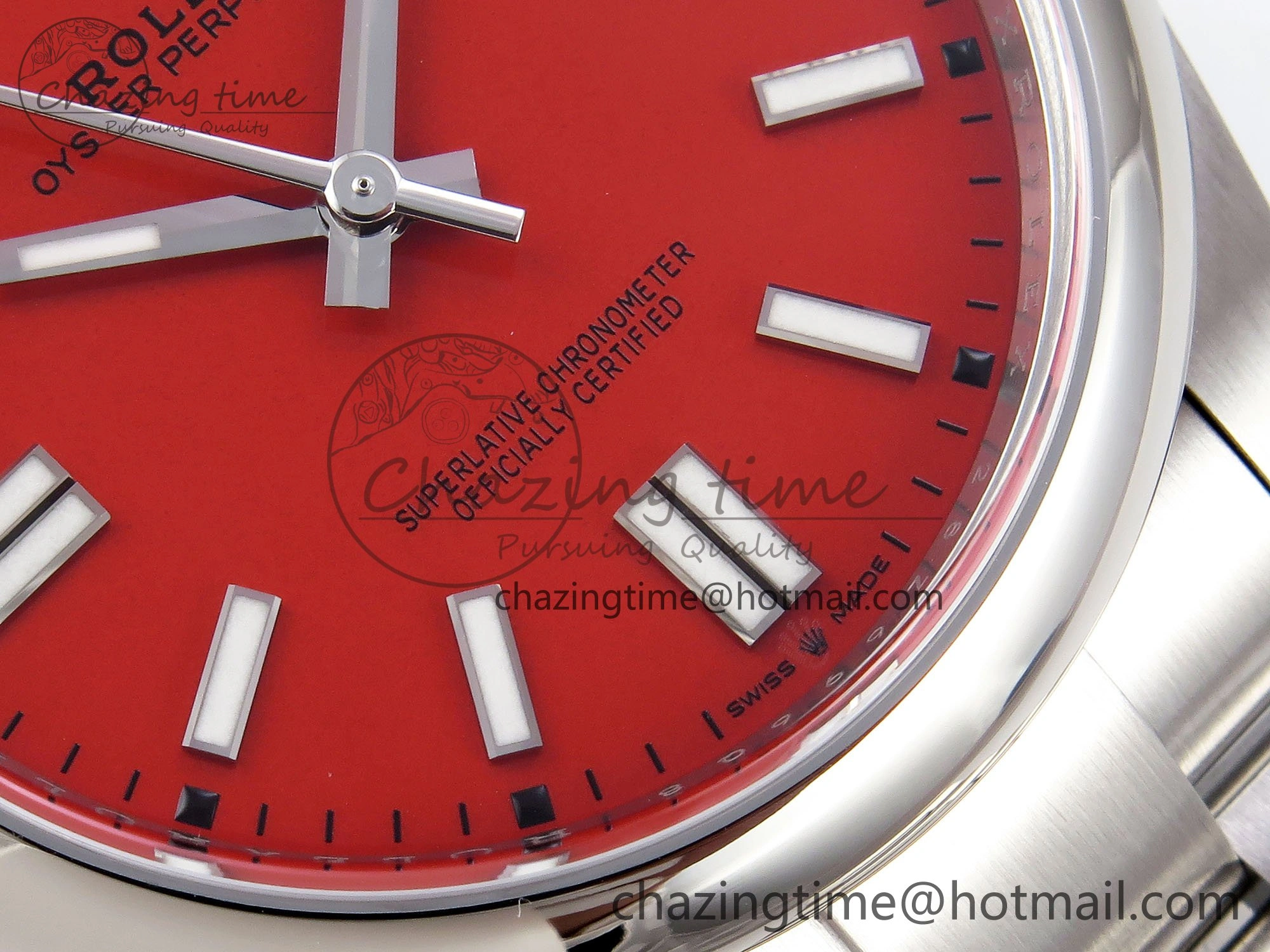 Oyster Perpetual 126000 41mm Clean 1:1 Best Edition 904L Steel Red Dial VR3230