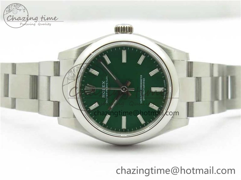 Oyster Perpetual 31mm 277200 EWF Best Edition Green Dial on SS Bracelet 6T15