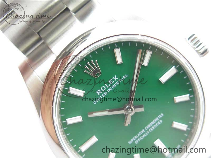 Oyster Perpetual 31mm 277200 EWF Best Edition Green Dial on SS Bracelet 6T15