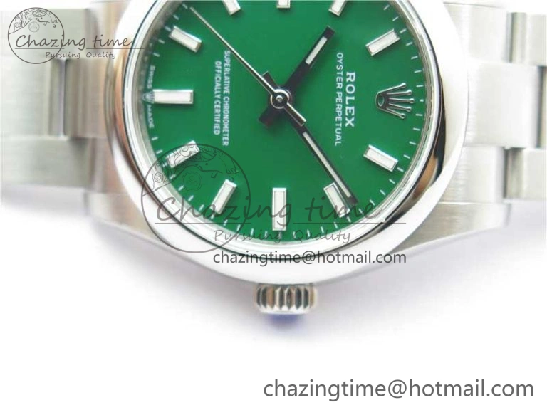 Oyster Perpetual 31mm 277200 EWF Best Edition Green Dial on SS Bracelet 6T15
