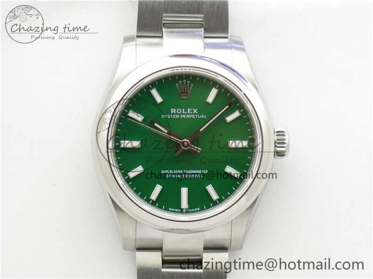 Oyster Perpetual 31mm 277200 EWF Best Edition Green Dial on SS Bracelet 6T15