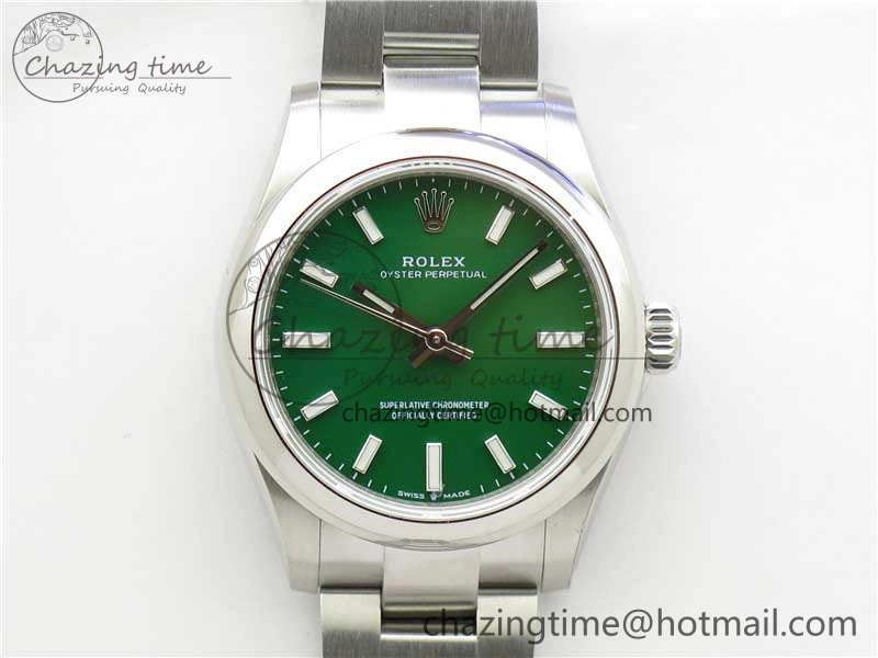 Oyster Perpetual 31mm 277200 EWF Best Edition Green Dial on SS Bracelet 6T15