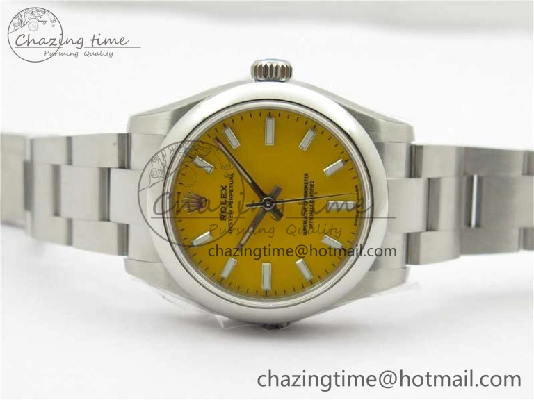 Oyster Perpetual 31mm 277200 EWF Best Edition Yellow Dial on SS Bracelet 6T15