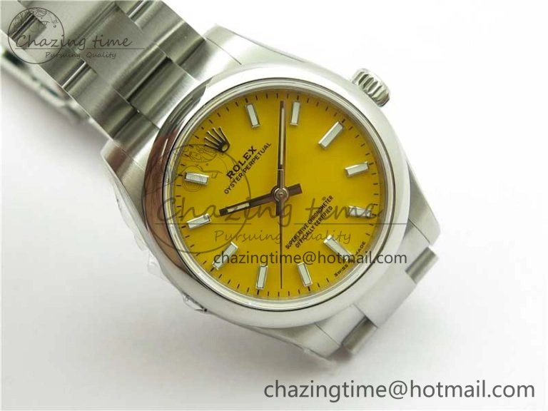 Oyster Perpetual 31mm 277200 EWF Best Edition Yellow Dial on SS Bracelet 6T15