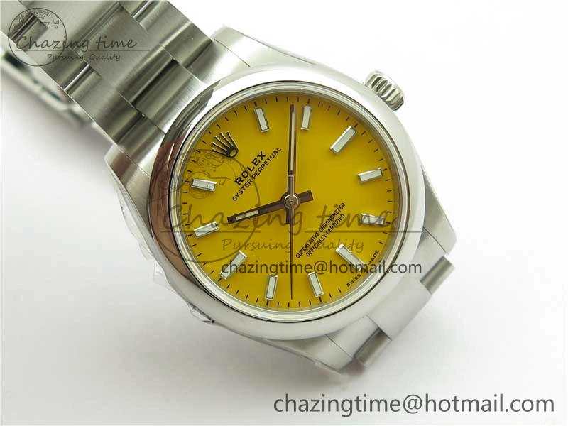 Oyster Perpetual 31mm 277200 EWF Best Edition Yellow Dial on SS Bracelet 6T15