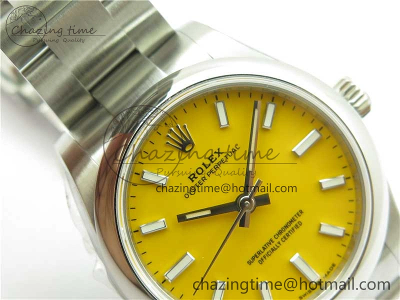 Oyster Perpetual 31mm 277200 EWF Best Edition Yellow Dial on SS Bracelet 6T15