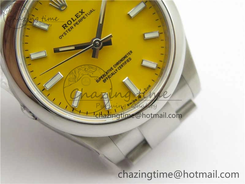 Oyster Perpetual 31mm 277200 EWF Best Edition Yellow Dial on SS Bracelet 6T15