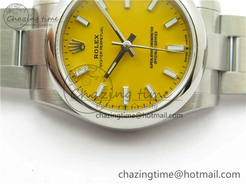 Oyster Perpetual 31mm 277200 EWF Best Edition Yellow Dial on SS Bracelet 6T15