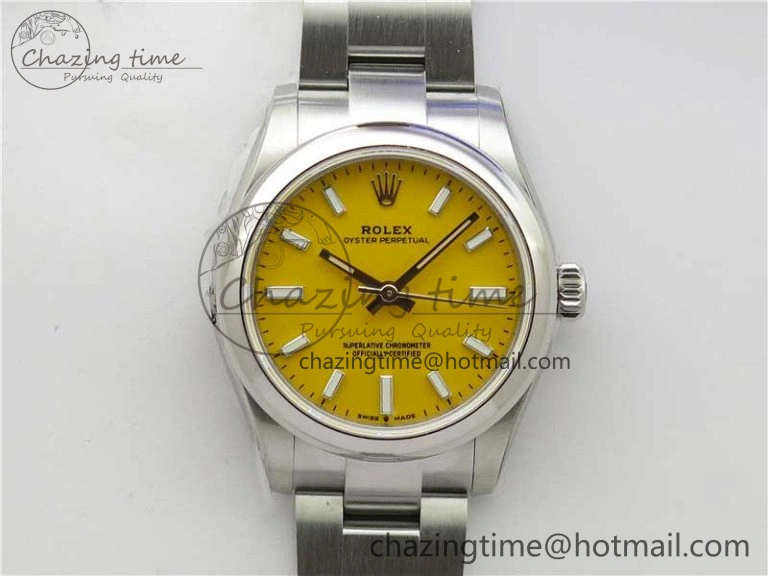 Oyster Perpetual 31mm 277200 EWF Best Edition Yellow Dial on SS Bracelet 6T15