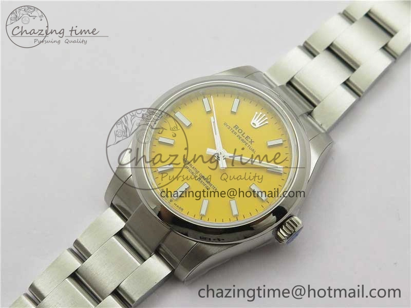 Oyster Perpetual 31mm 277200 EWF Best Edition Yellow Dial on SS Bracelet 6T15
