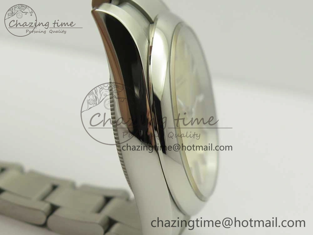 Oyster Perpetual 34mm 114200 UBF 1:1 Best Edition Gold Dial on SS Bracelet A2836