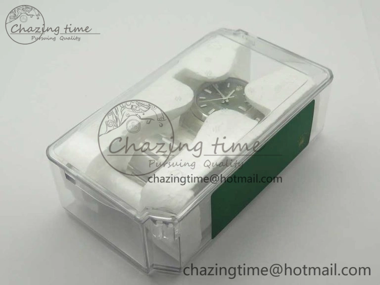 Oyster Perpetual 34mm 114200 UBF 1:1 Best Edition Green Dial on SS Bracelet A2836