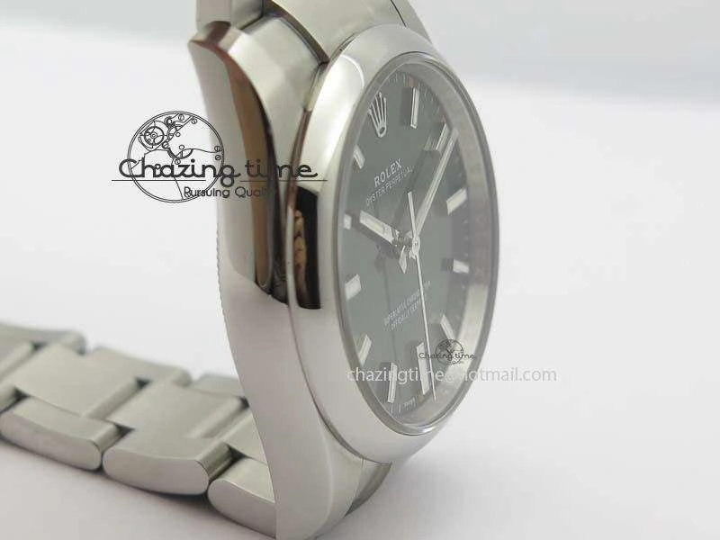 Oyster Perpetual 34mm Ladies 114300 1:1 Best Edition Olive Green Dial On SS Bracelet A2824